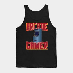 Retro 80s Arcade Gamer, Classic 8-bit Video Games Tank Top